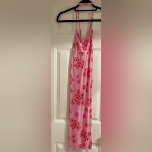 Rouje, midi slip dress, Malena Margaux, Rose, size34, running small, stretch